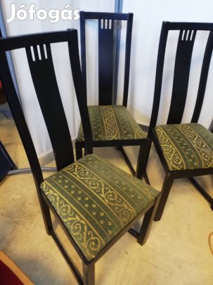 Zöld étkező szék garnitúra 4db