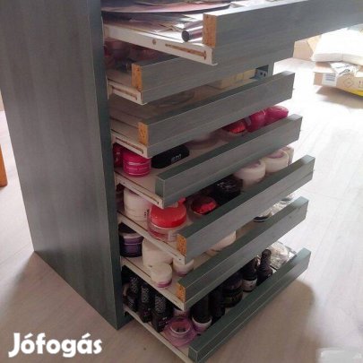 Zöld fiókos szekrényke/tároló