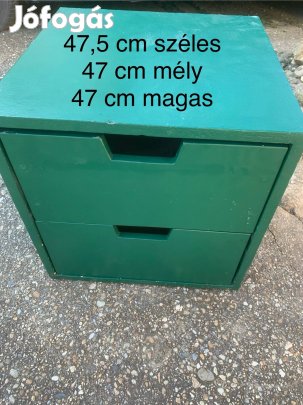 Zöld fiókos tároló