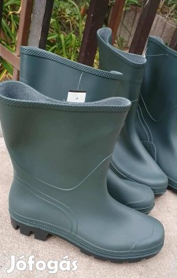 Zöld gumicsizma, 38, 40, 41-es méretben, új eladó