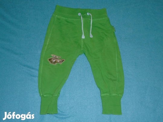 Zöld jogger nadrág 9-12 hó (méret 80)