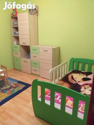 Zöld/kőris Ego gyermek bútor 2db szekrény