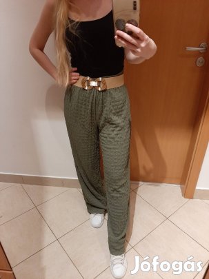 Zöld lenge nyári nadrág