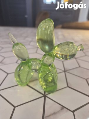 Zöld lufi kutya dísz