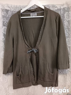 Zöld madeirás kardigán eladó XXL !