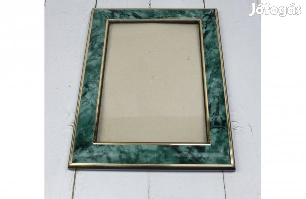 Zöld márványos képkeret 18 X 23