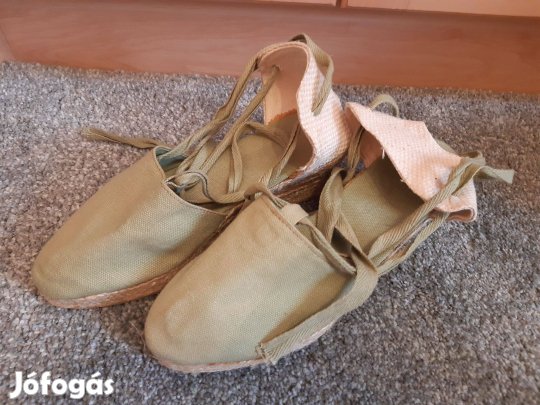 Zöld nyári szandál