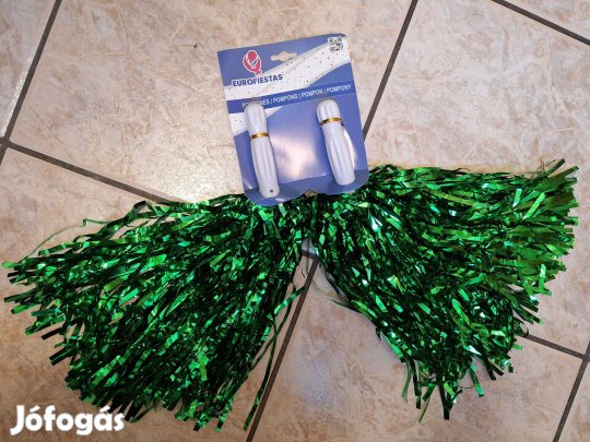 Zöld pom-pom pár eladó