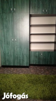 Zöld ruhásszekrény