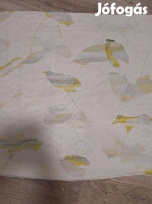 Zöld-szürke mintás új függöny (4m x 295 cm)