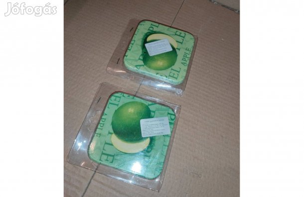 Zöldalma mintás alátétek (8 db, bontatlan új)