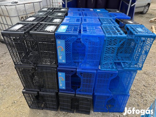 Zöldséges műanyag rekeszek eladók 30×40×23 cm 500 Ft/db