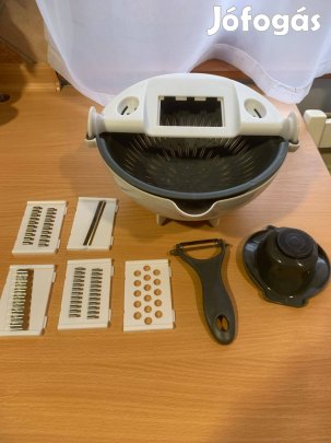 Zöldségszeletelő multifunkciós tál újszerű