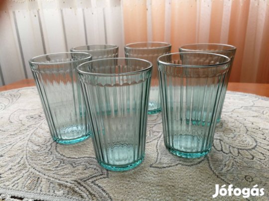 Zöldszínű, vizespoharak, Eladók!!
