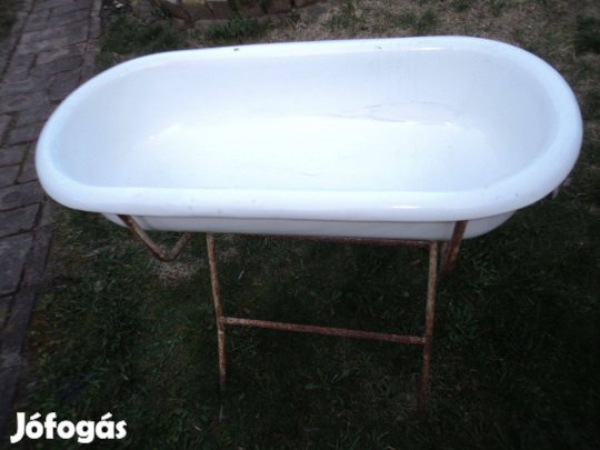 Zománcos gyerekkád tartóval