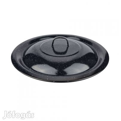Zománcozott fekete fedő 37cm-es bográcsfedő