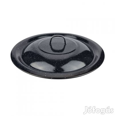 Zománcozott fekete fedő 37cm-es bográcsfedő