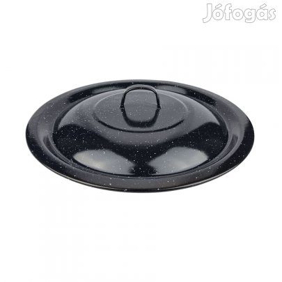 Zománcozott fekete fedő 37cm-es bográcsfedő