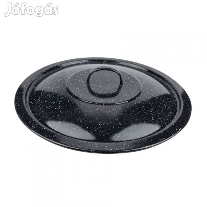 Zománcozott fekete fedő 41cm-es bográcsfedő