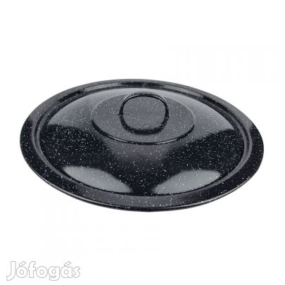 Zománcozott fekete fedő 41cm-es bográcsfedő