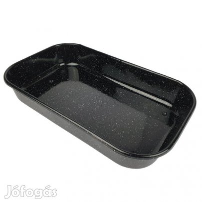 Zománcozott fekete tepsi 41cm