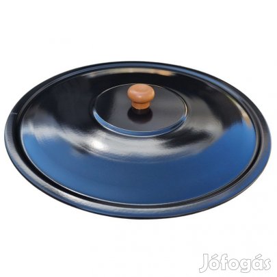 Zománcozott fekete üst fedő 57cm-es üstfedő