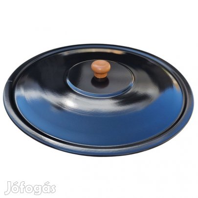 Zománcozott fekete üst fedő 57cm-es üstfedő