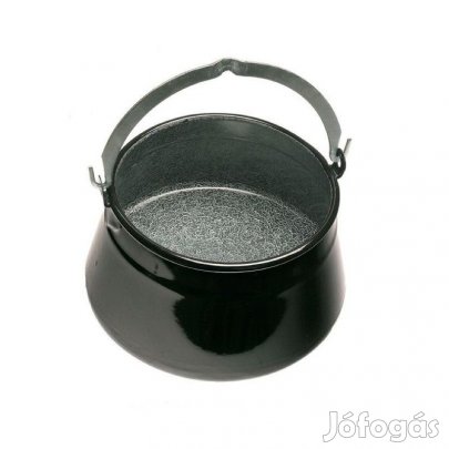 Zománcozott halfőző bogrács lapolt füllel 8 literes