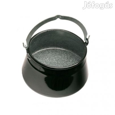 Zománcozott halfőző bogrács lapolt füllel 8 literes