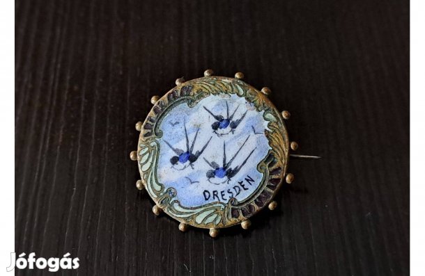 Zománcozott kitűző, Drezda