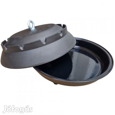 Zománcozott öntöttvas PEKA , harang alakú fedős sütőtál 40cm