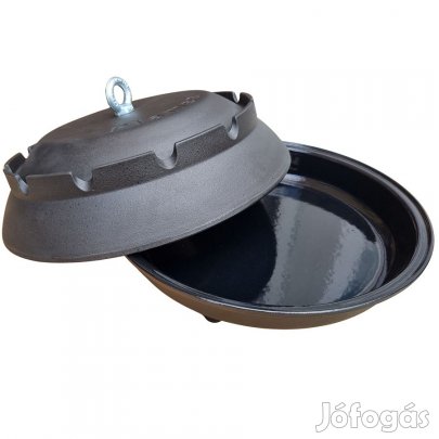 Zománcozott öntöttvas PEKA , harang alakú fedős sütőtál 40cm