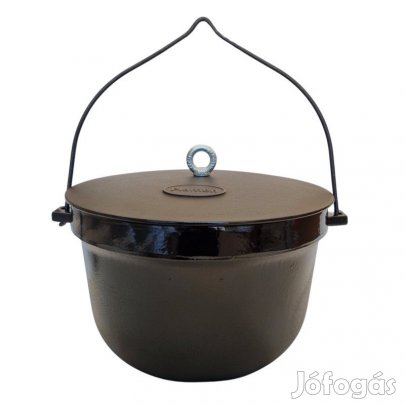Zománcozott öntöttvas bogrács fedővel 20 literes