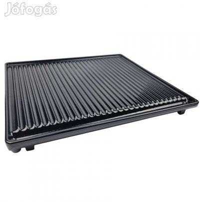 Zománcozott öntöttvas grill rostlap, hús sütő lap 42×40cm