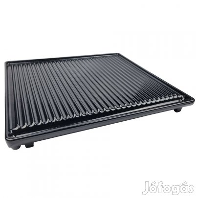 Zománcozott öntöttvas grill rostlap, hús sütő lap 42×40cm