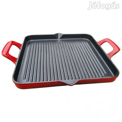 Zománcozott öntöttvas grill serpenyő 29 cm