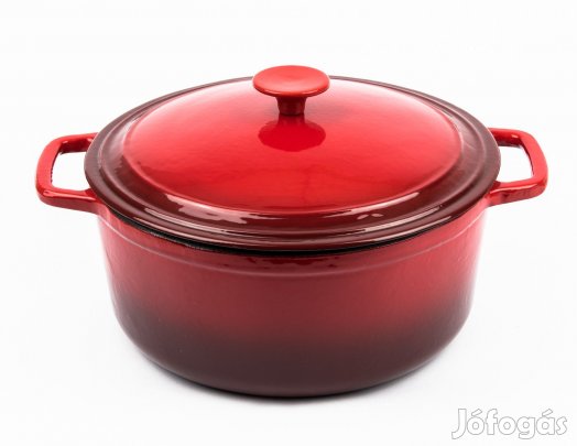 Zománcozott öntöttvas lábas 26 cm