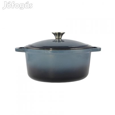 Zománcozott öntöttvas lábas 28cm acélkék