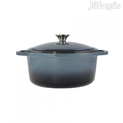 Zománcozott öntöttvas lábas 28cm acélkék