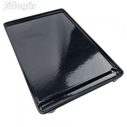 Zománcozott öntöttvas rostlap, hús sütő lap 26×40cm