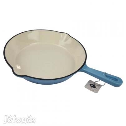 Zománcozott öntöttvas serpenyő 26cm világoskék