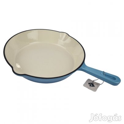 Zománcozott öntöttvas serpenyő 26cm világoskék