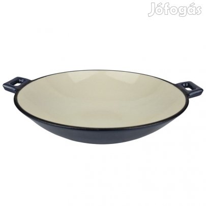 Zománcozott öntöttvas wok 37 cm