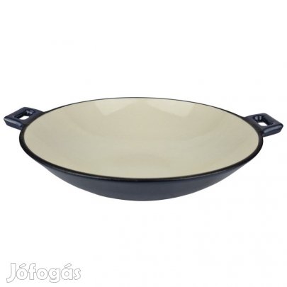 Zománcozott öntöttvas wok 37 cm