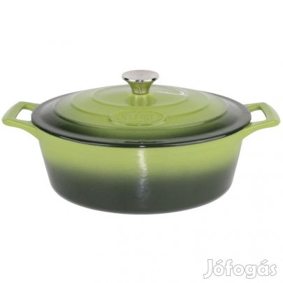 Zománcozott ovális öntöttvas kacsasütő 29 cm