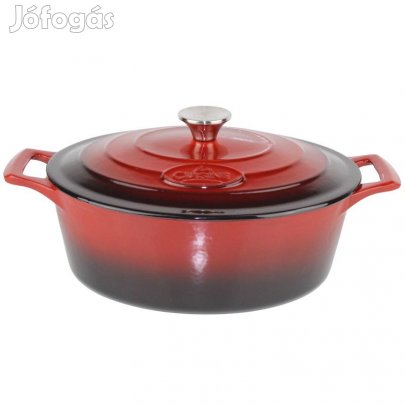 Zománcozott ovális öntöttvas sütőtál 29 cm