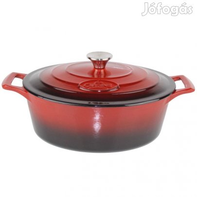 Zománcozott ovális öntöttvas sütőtál 29 cm