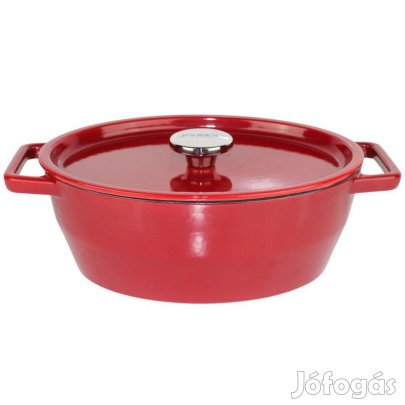 Zománcozott ovális öntöttvas sütőtál 29 cm