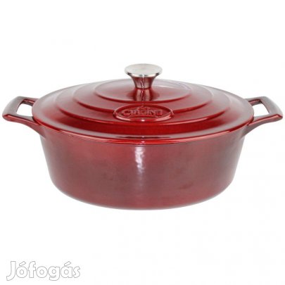 Zománcozott ovális öntöttvas sütőtál 29 cm