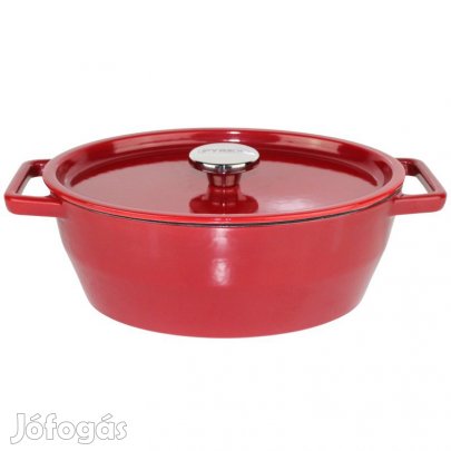 Zománcozott ovális öntöttvas sütőtál 29 cm